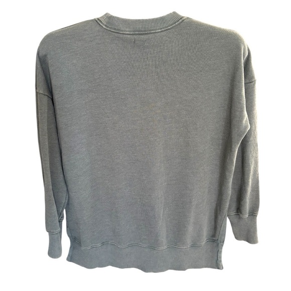 Aerie Oversized Distressed Sweater XS Gray Neutral Aesthetic - Picture 2 of 7